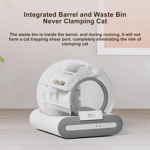 T1+ Automatic Self-Cleaning Cat Litter Box Auto Smart Litter Machine Odor Filter and safety sensors.