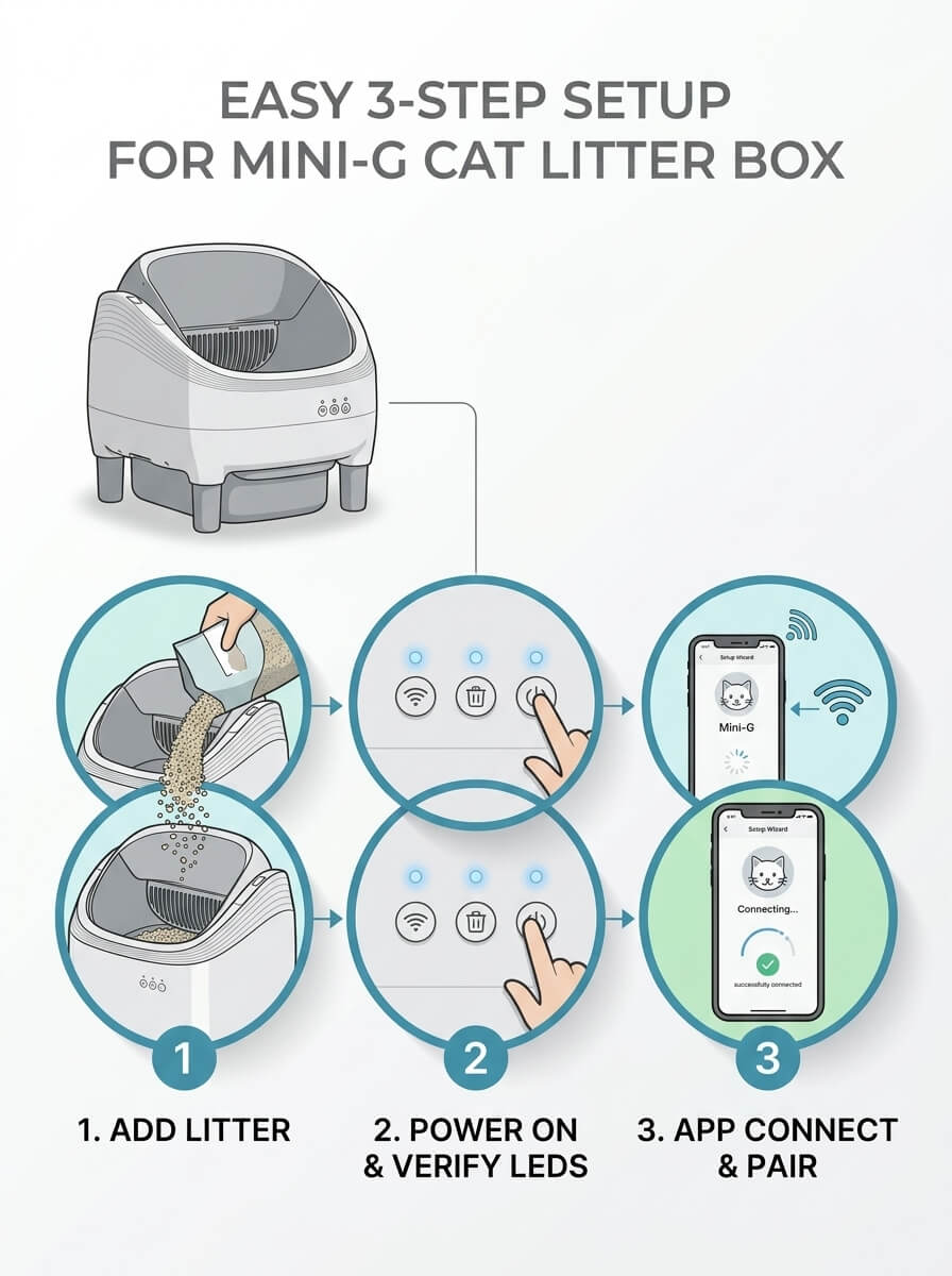 New Design Automatic Cat Litter Box APP Control Dual Safety Sensors Self Cleaning Litter Box Free Shipping Within the EU