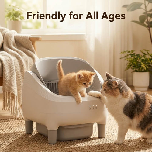 New Design Automatic Cat Litter Box APP Control Dual Safety Sensors Self Cleaning Litter Box Free Shipping Within the EU