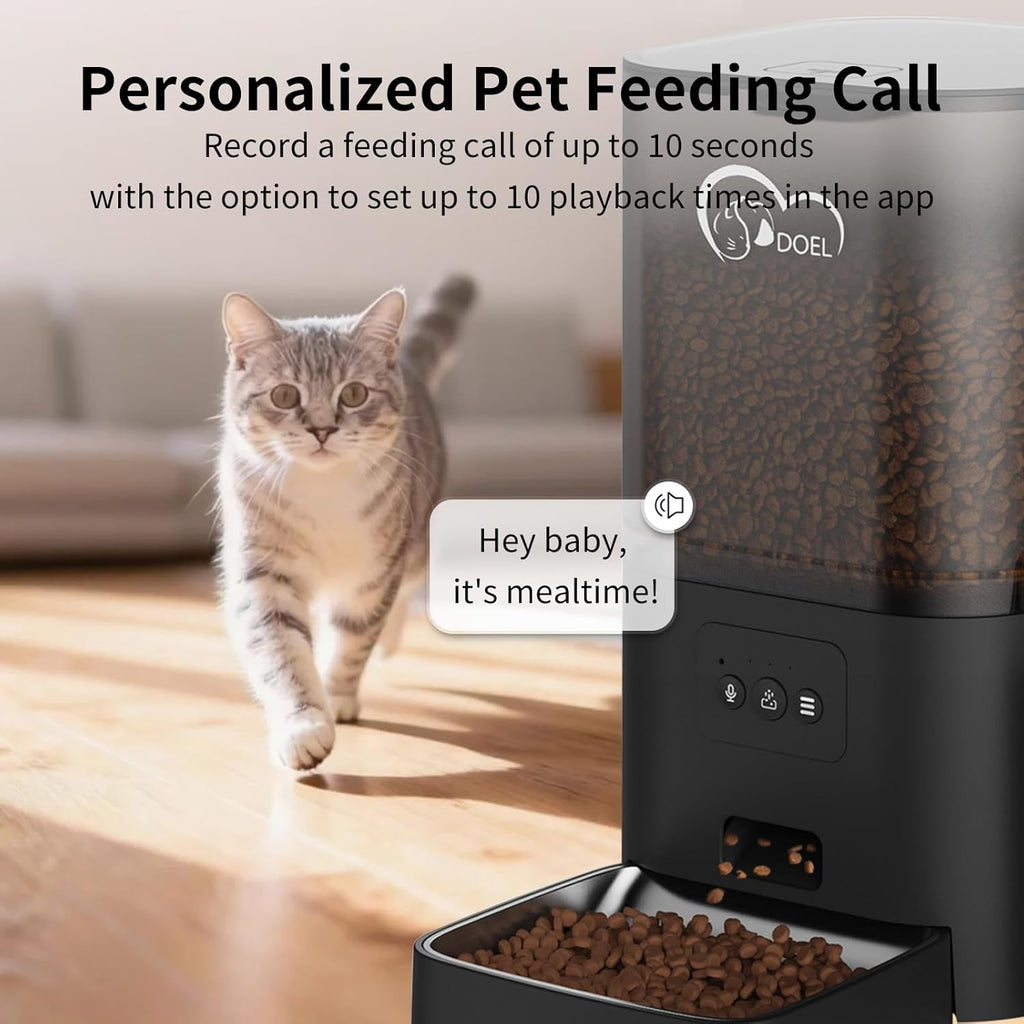 Wifi APP Control Voice Call Function 6L Dog Cat Food Dispenser Timed Pet Feeder Food and Water 2 in 1 Smart Automatic Pet Feeder
