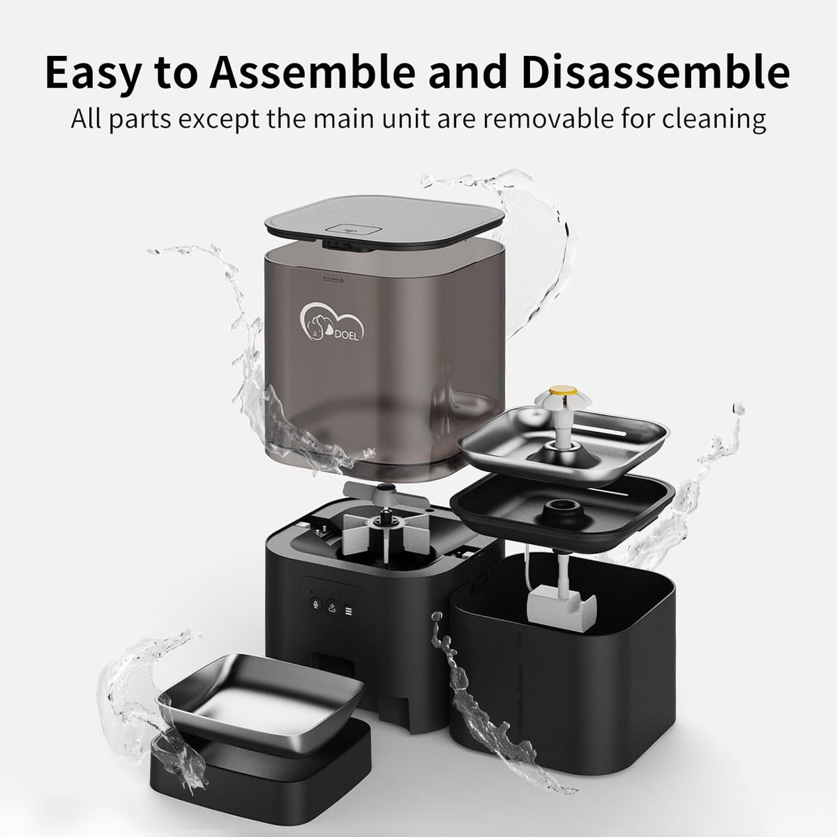 Wifi APP Control Voice Call Function 6L Dog Cat Food Dispenser Timed Pet Feeder Food and Water 2 in 1 Smart Automatic Pet Feeder