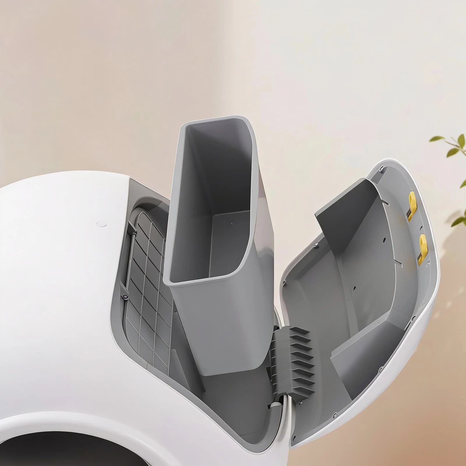 Automatic cleaning and odor control